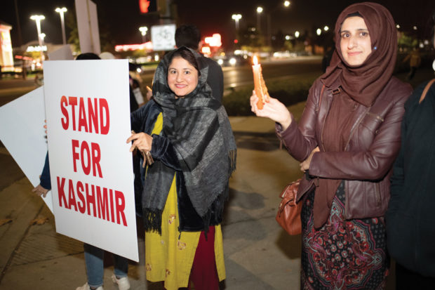 Vigil for Kashmir Brings Out Members of the Muslim Community