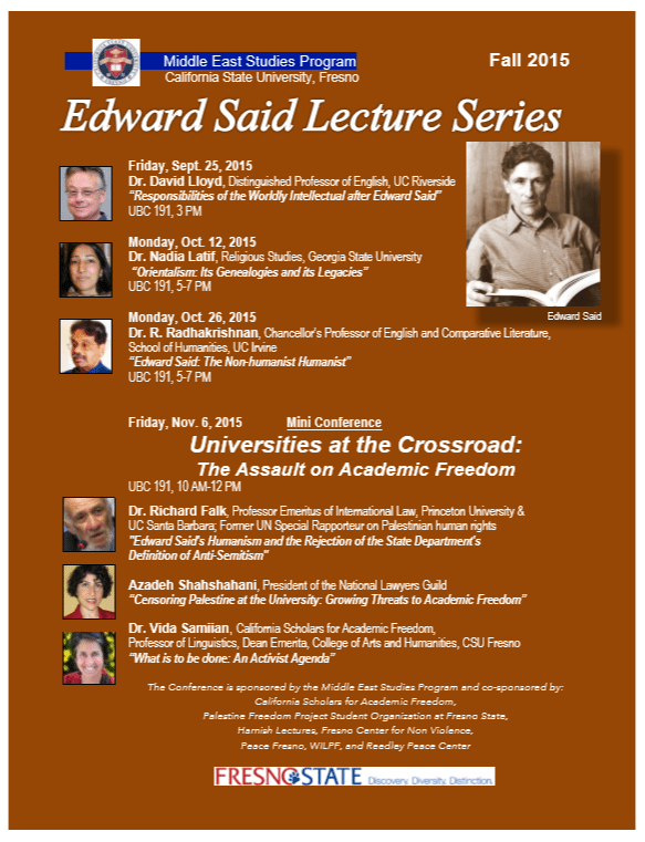 Edward Said Lecture Series - Community Alliance