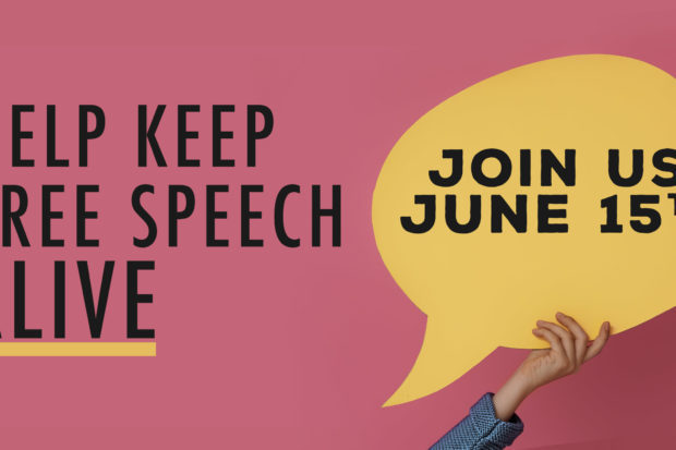 Join Us on June 15 to Help Keep Free Speech Alive