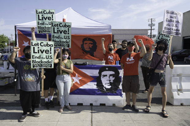 Manifestación de Apoyo a Cuba
