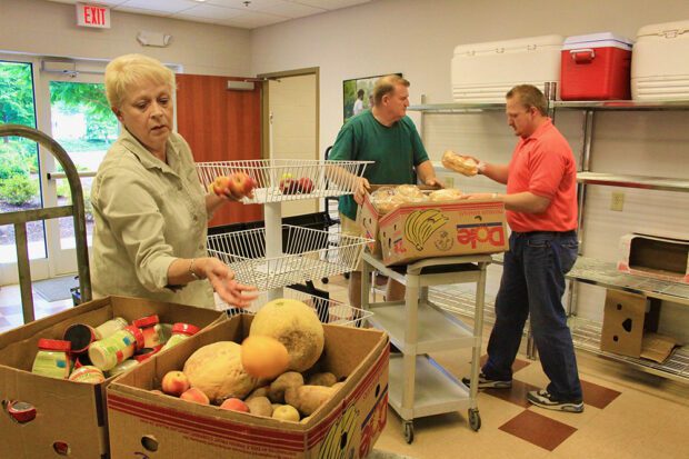 The Central California Food Bank assists about 340,000 people per month. Because of the increasing food insecurity in the country, the importance of food banks is becoming more prominent. In this image, a food bank in Cleveland, Tenn. Photo courtesy of The Commons