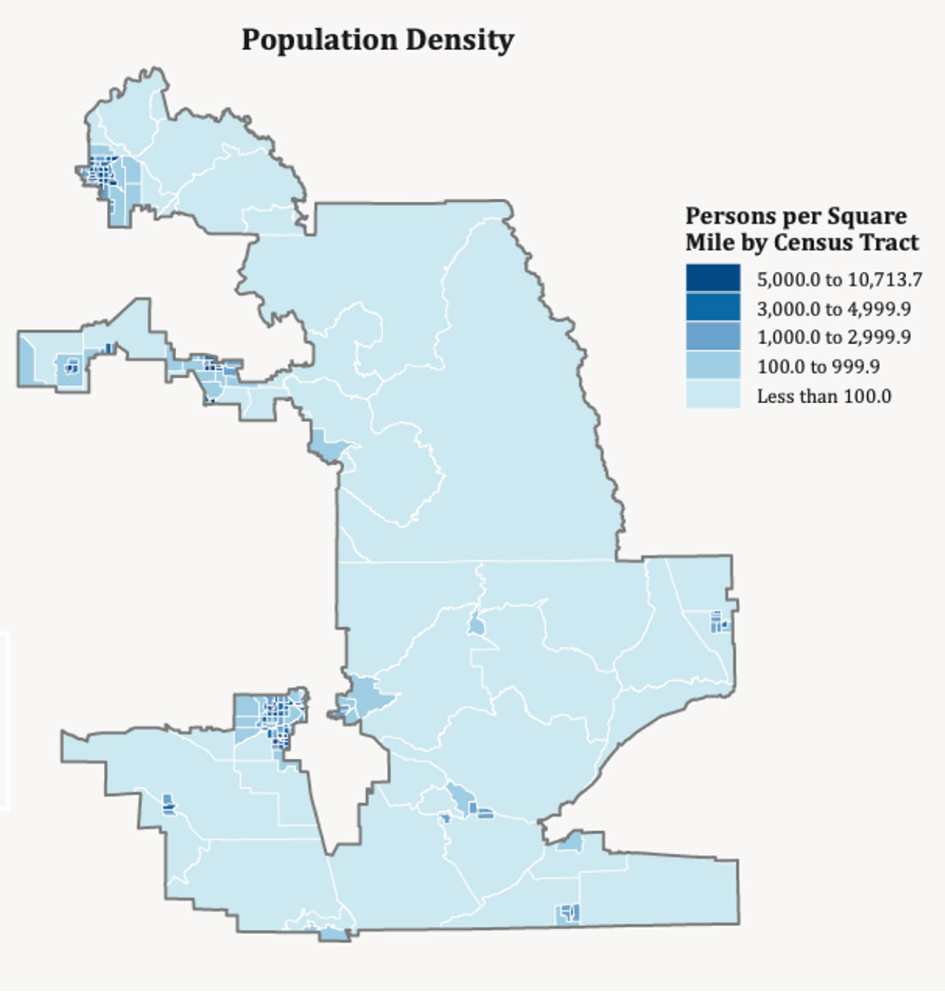 California Congressional District 20. Image courtesy of the U.S. Census Bureau