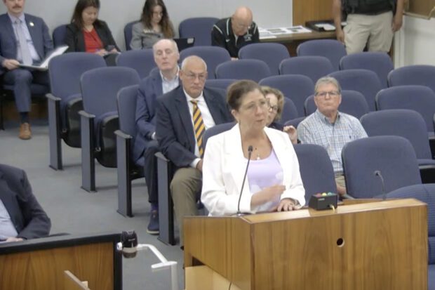 Kendall Flint, the regional director of community engagement and Strategic Planning with DKS Associates, has been hired by Fresno County as its consultant for the forthcoming Measure C campaign. Screenshot from livestream of Fresno County Board of Supervisors meeting.