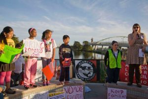 Berkeley teachers and the Alameda County Labor Council organized students to come to the immigrant rights demonstration.