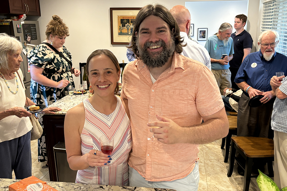 Event hosts Heather and Art Evans. 