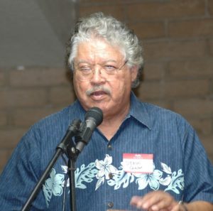 Steve Santos presented a slide show about Chicano history in the 1960s–early 1970s. Many of the activists in Fresno from that time attended this event.