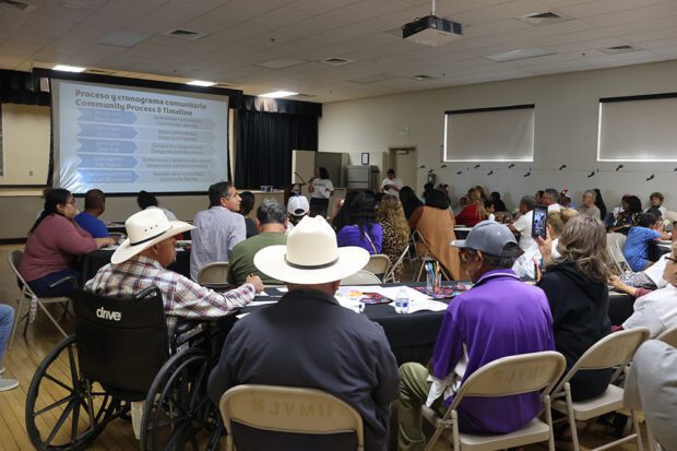 More than 250 people attended a Community Vision Session in San Joaquin hosted in early May by the Transportation for All coalition. Photo by Transportation for All