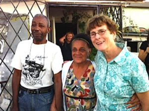 Ellen Bush (far right) found Cubans well aware of U.S. policies to isolate Cuba and eager to have the embargo ended.