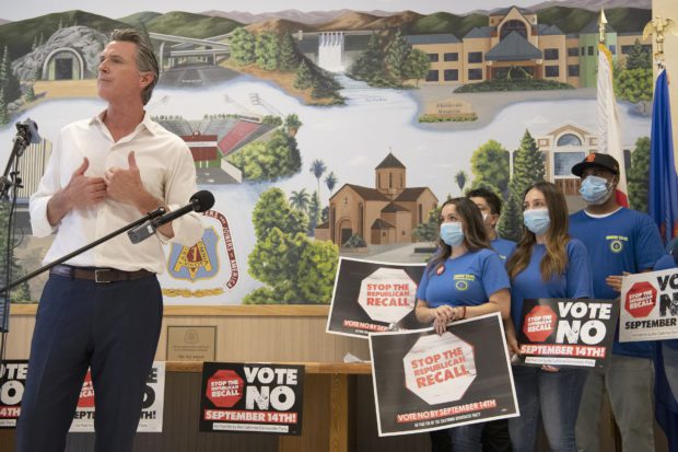 Governor Newsom Stops in Fresno Ahead of Recall Election