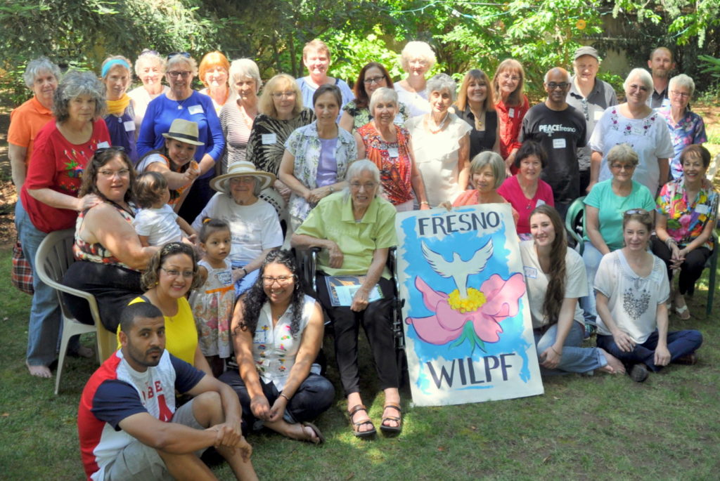Fresno WILPF members at their Centennial Planning Event. Image by Howard K. Watkins.
