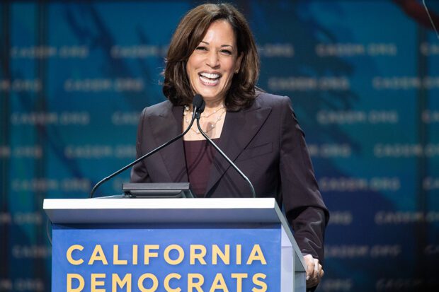 Kamala Harris’s candidacy brings new energy to the White House race. Photo taken at the California Democratic Party Convention in San Francisco on June 1, 2019. Photo by Peter Maiden