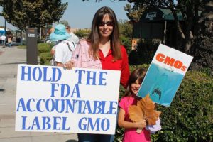 Protesters of all ages came out to hold the FDA accountable and label GMOs. All photos on this page by Richard Iyall