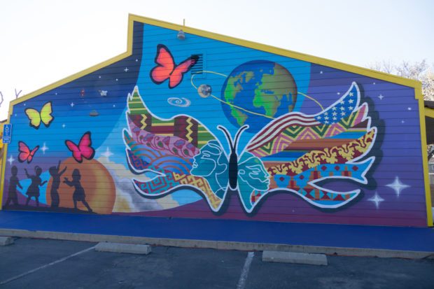 A Mural with Wings of Change