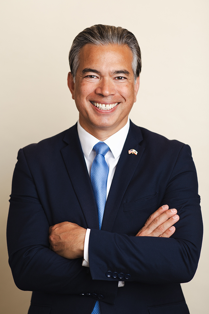 California Attorney General Rob Bonta will be the keynote speaker on April 6 at the United Against Hate forum at Fresno City College. Photo courtesy of the State of California Department of Justice. 
