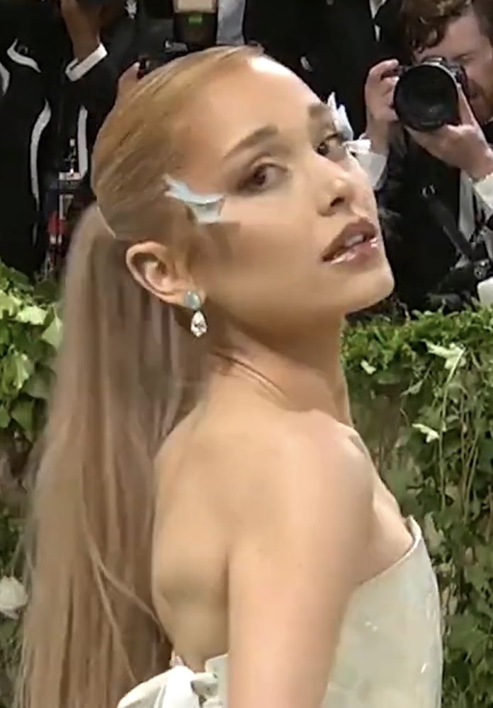 Singer Ariana Grande, one of the many celebrities who attended the frivolous $75,000 ticket event called the Met Gala while Israel was bombing Gaza. Photo courtesy of The Commons